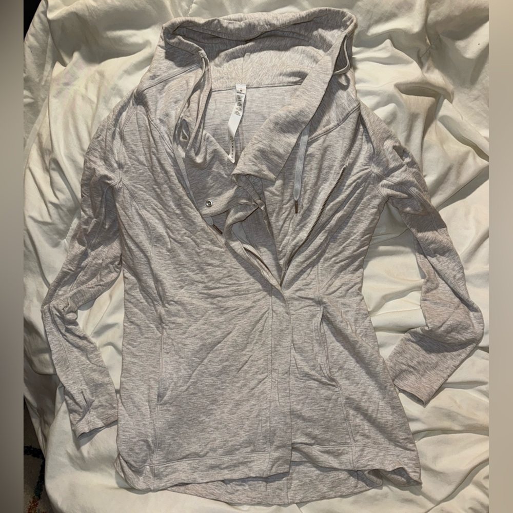 Lululemon Athletica Light Gray Sidezip Jacket